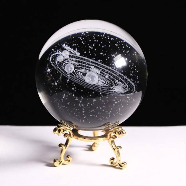 Crystal Globe Solar System Planet Lamp | Kalsten