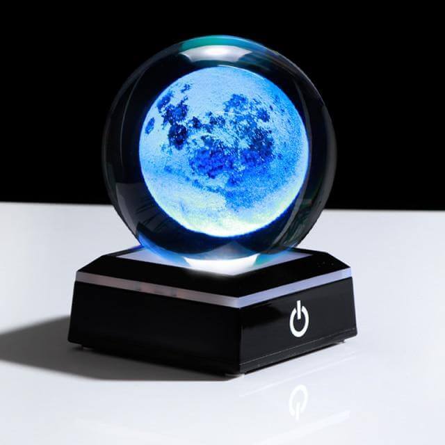 Crystal Globe Solar System Planet Lamp | Kalsten
