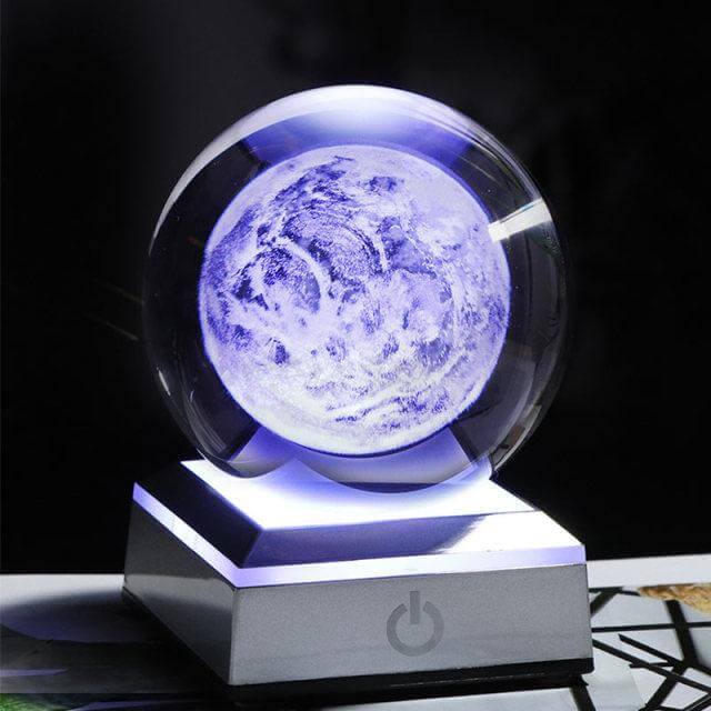 Crystal Globe Solar System Planet Lamp | Kalsten