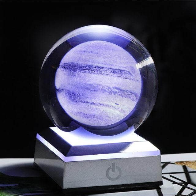 Crystal Globe Solar System Planet Lamp | Kalsten