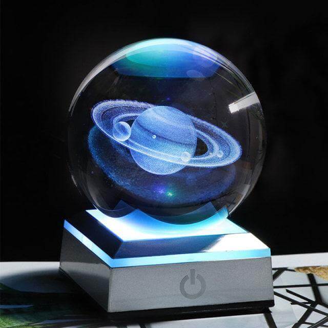 Crystal Globe Solar System Planet Lamp | Kalsten