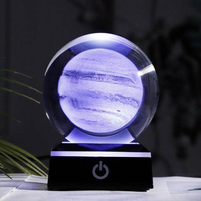 Crystal Globe Solar System Planet Lamp | Kalsten