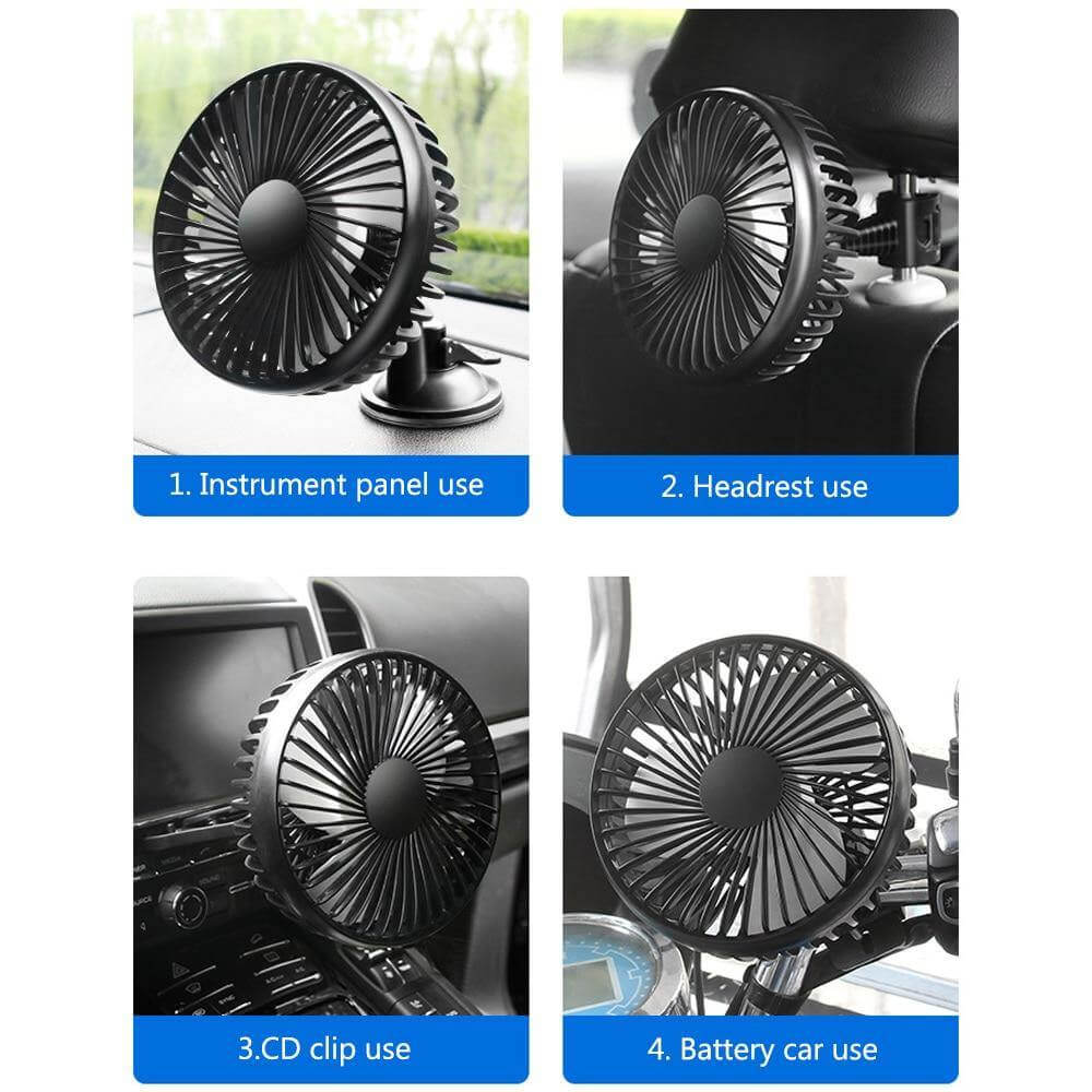 Adjustable Wind Cooling Car Fan | Kalsten