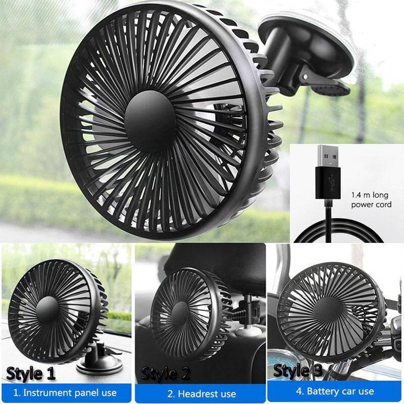 Adjustable Wind Cooling Car Fan | Kalsten