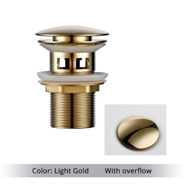 Kalsten | Polished Brass Bathroom Sink Drains