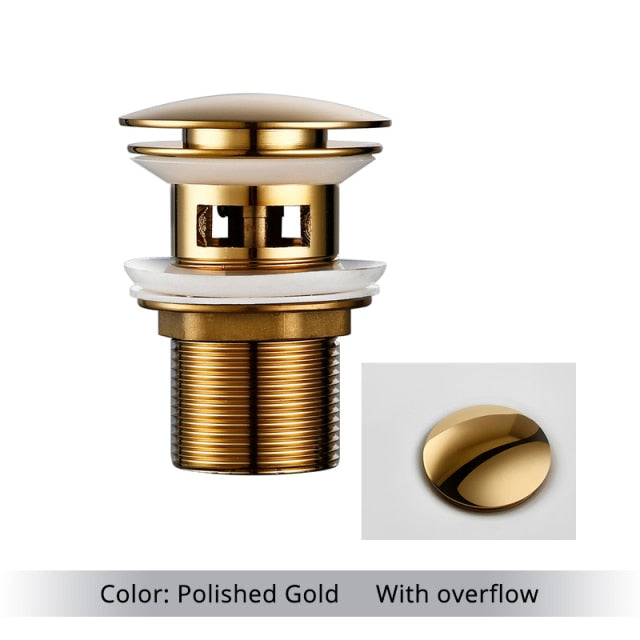 Kalsten | Polished Brass Bathroom Sink Drains