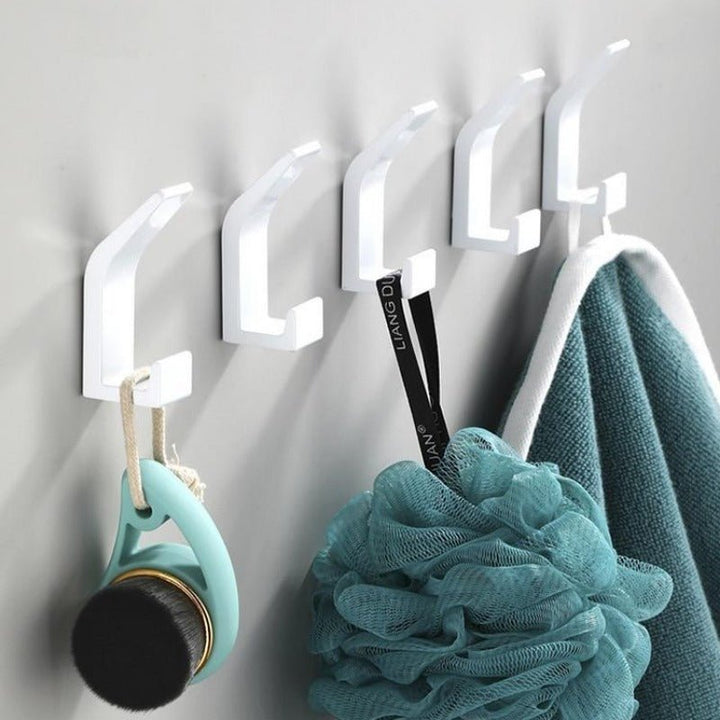 Kalsten | Aviro Aluminum Wall Hooks Black/White - Modern Decorative Coat Hooks