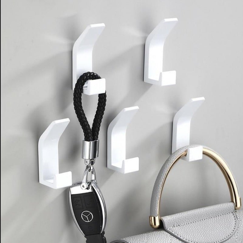 Aviro Aluminum Wall Hooks – Modern Black/White Set