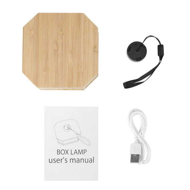 USB Rechargeable Retro Accordion Wooden LED Lamp | Kalsten