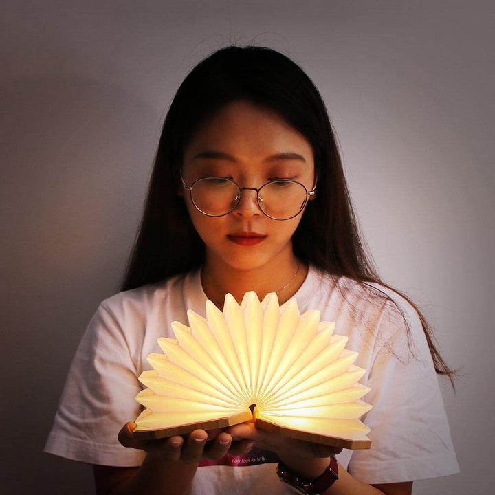 USB Rechargeable Retro Accordion Wooden LED Lamp | Kalsten