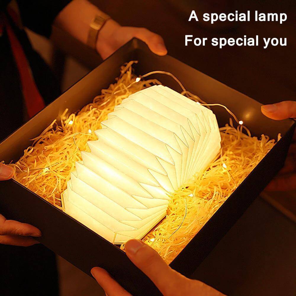 USB Rechargeable Retro Accordion Wooden LED Lamp | Kalsten