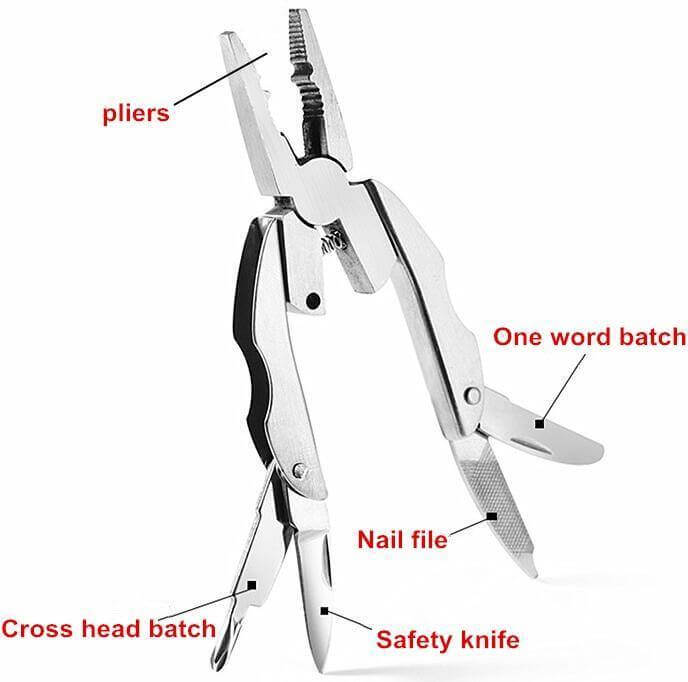 6in1 Foldable Travel Camping Keychain Tool Kit | Kalsten