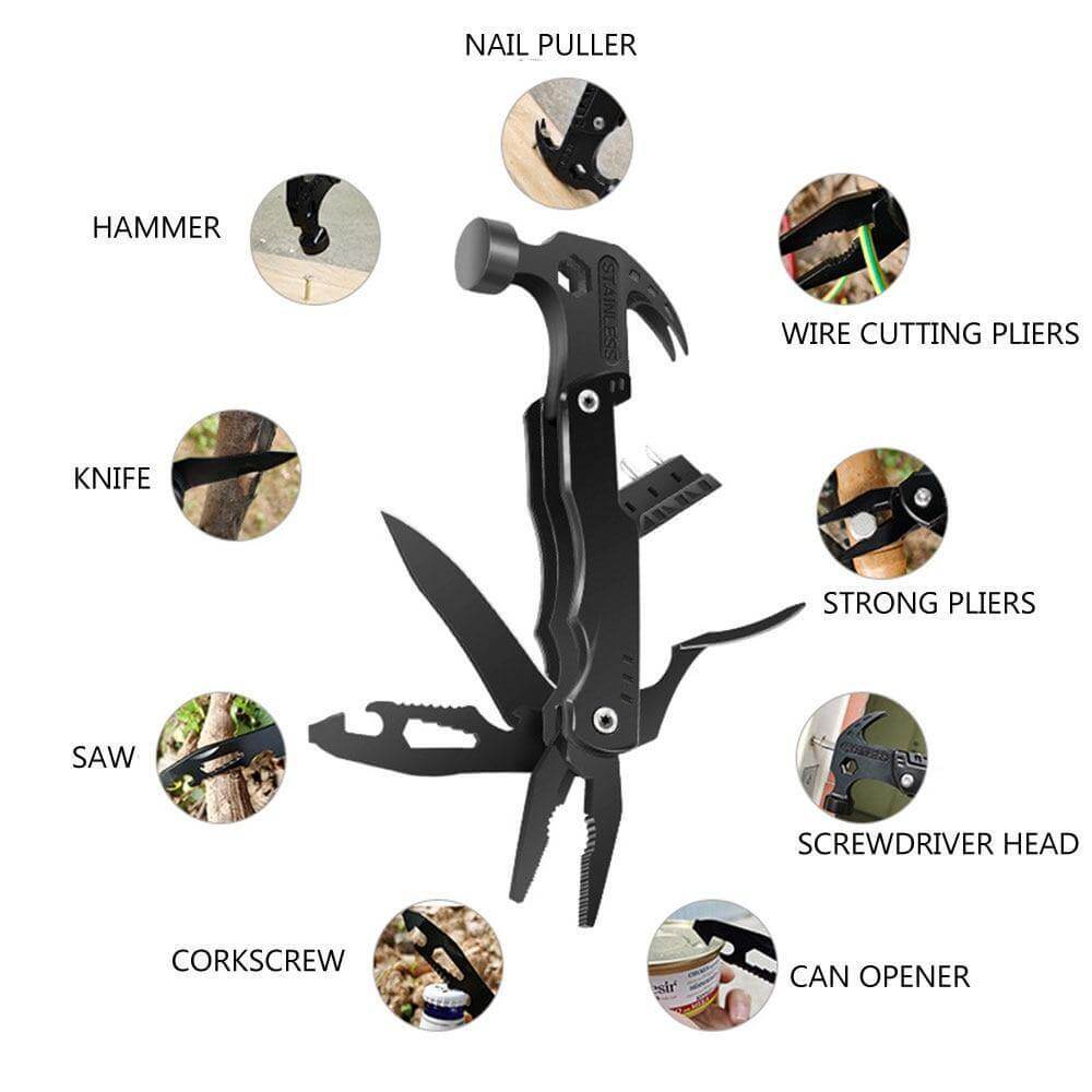 14in1 Portable Stainless Steel Outdoor Tool | Kalsten