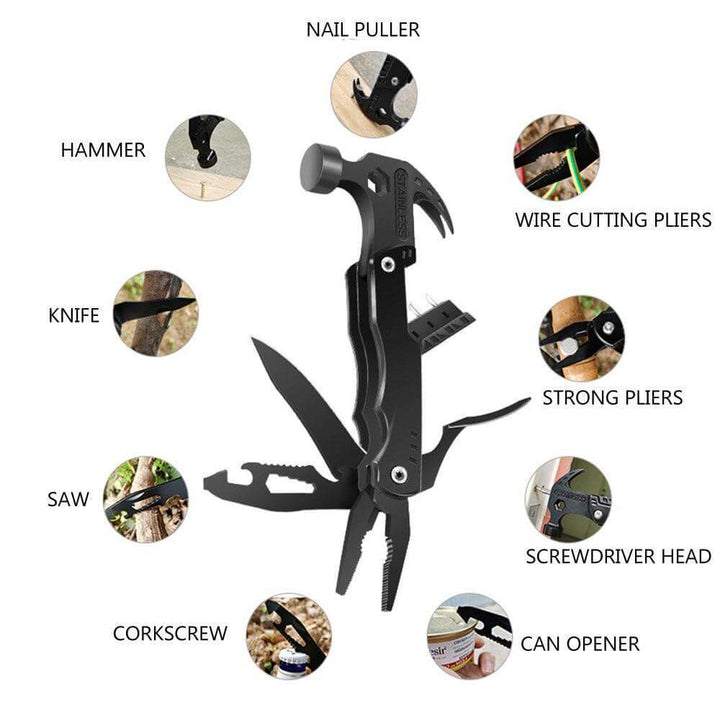 14in1 Portable Stainless Steel Outdoor Tool | Kalsten