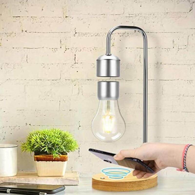 Magnetic Levitating Wireless Bulb Desk Lamp | Kalsten