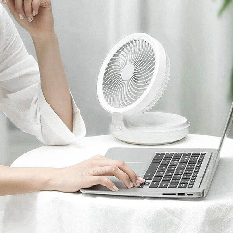 Rechargeable Foldable Wireless Fan Night lamp | Kalsten