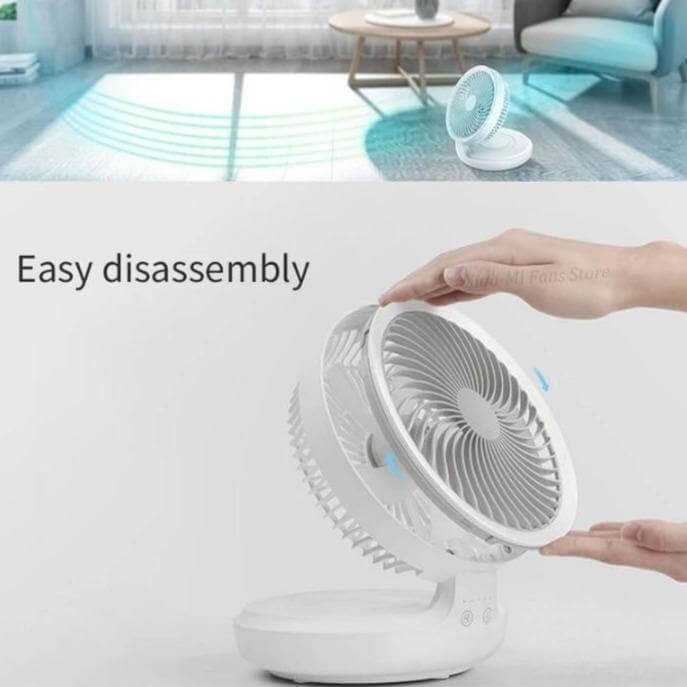 Rechargeable Foldable Wireless Fan Night lamp | Kalsten