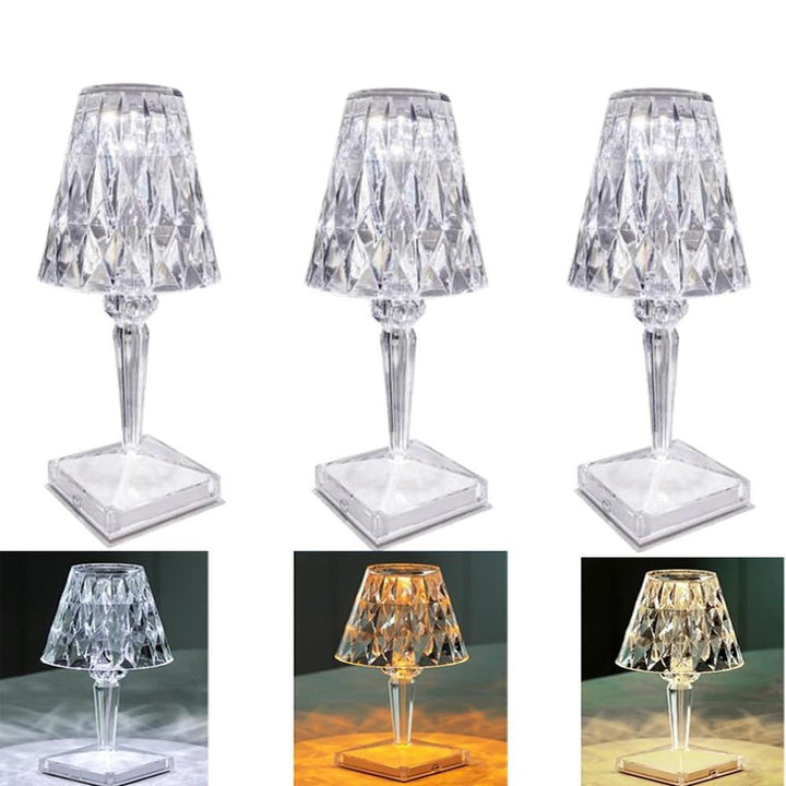 Diamond Acrylic Table Lamp | Kalsten