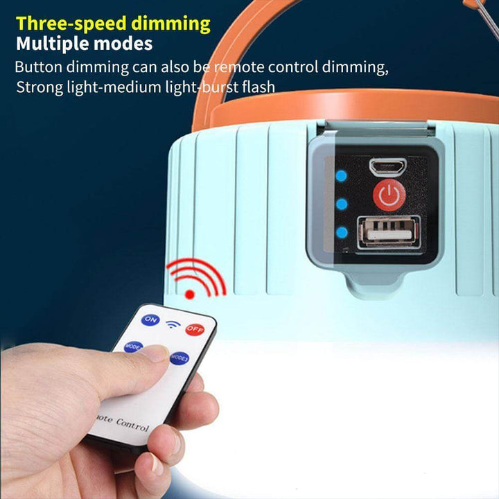 Outdoor Waterproof Solar Rechargeable Camping LED Lamp | Kalsten