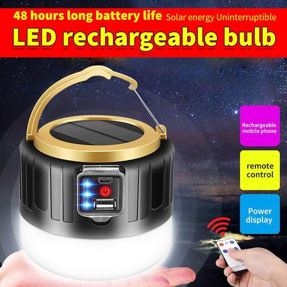 Outdoor Waterproof Solar Rechargeable Camping LED Lamp | Kalsten