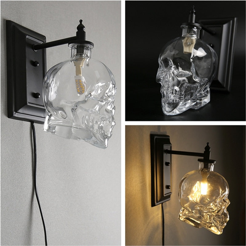 Retro Skull Glass Pendant Light | Kalsten