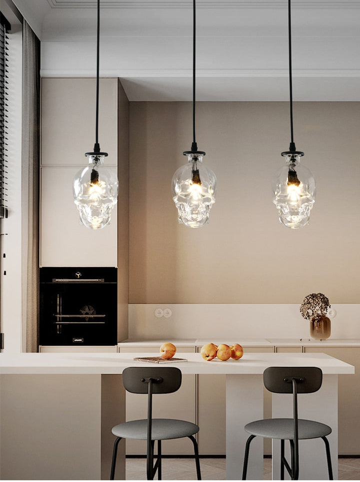 Retro Skull Glass Pendant Light | Kalsten