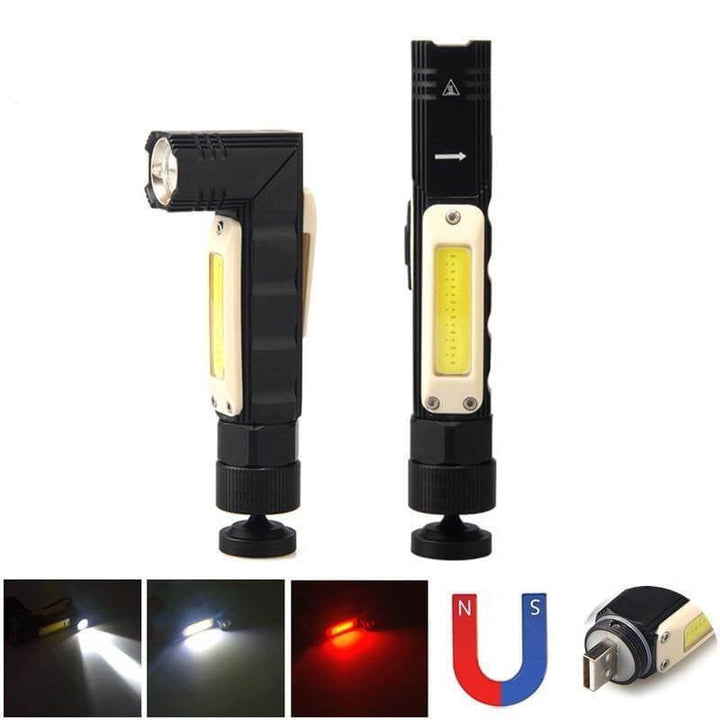 Rechargeable Magnetic Adjustable Camping Flashlight | Kalsten