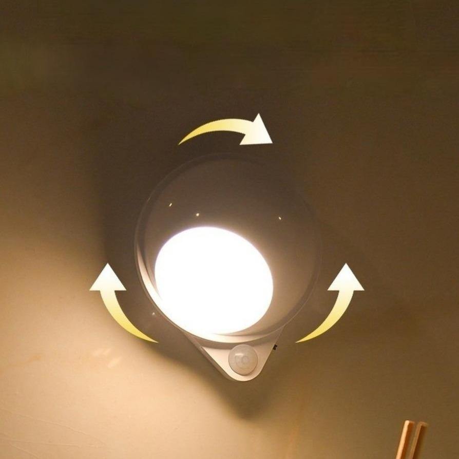 360 Rotating Water Drop Body Sensing Rechargeable Lamp | Kalsten