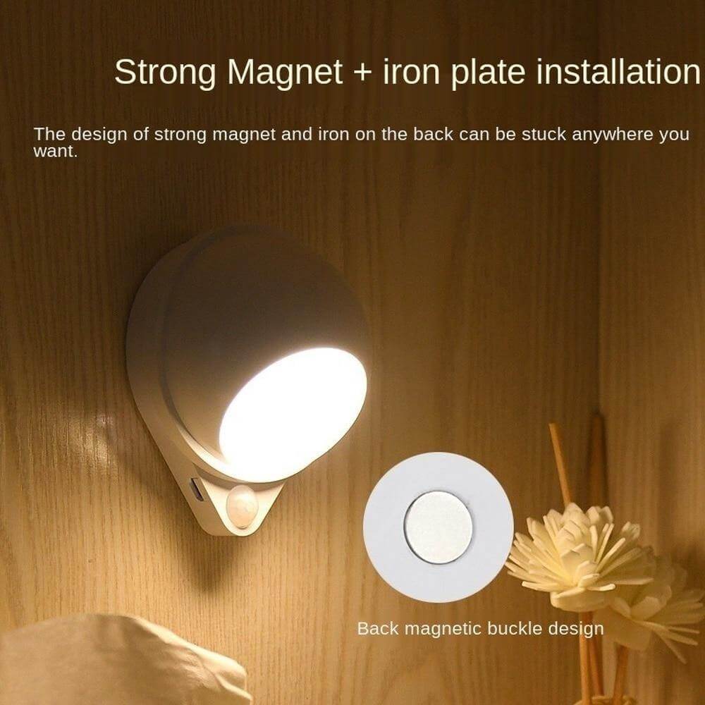 360 Rotating Water Drop Body Sensing Rechargeable Lamp | Kalsten