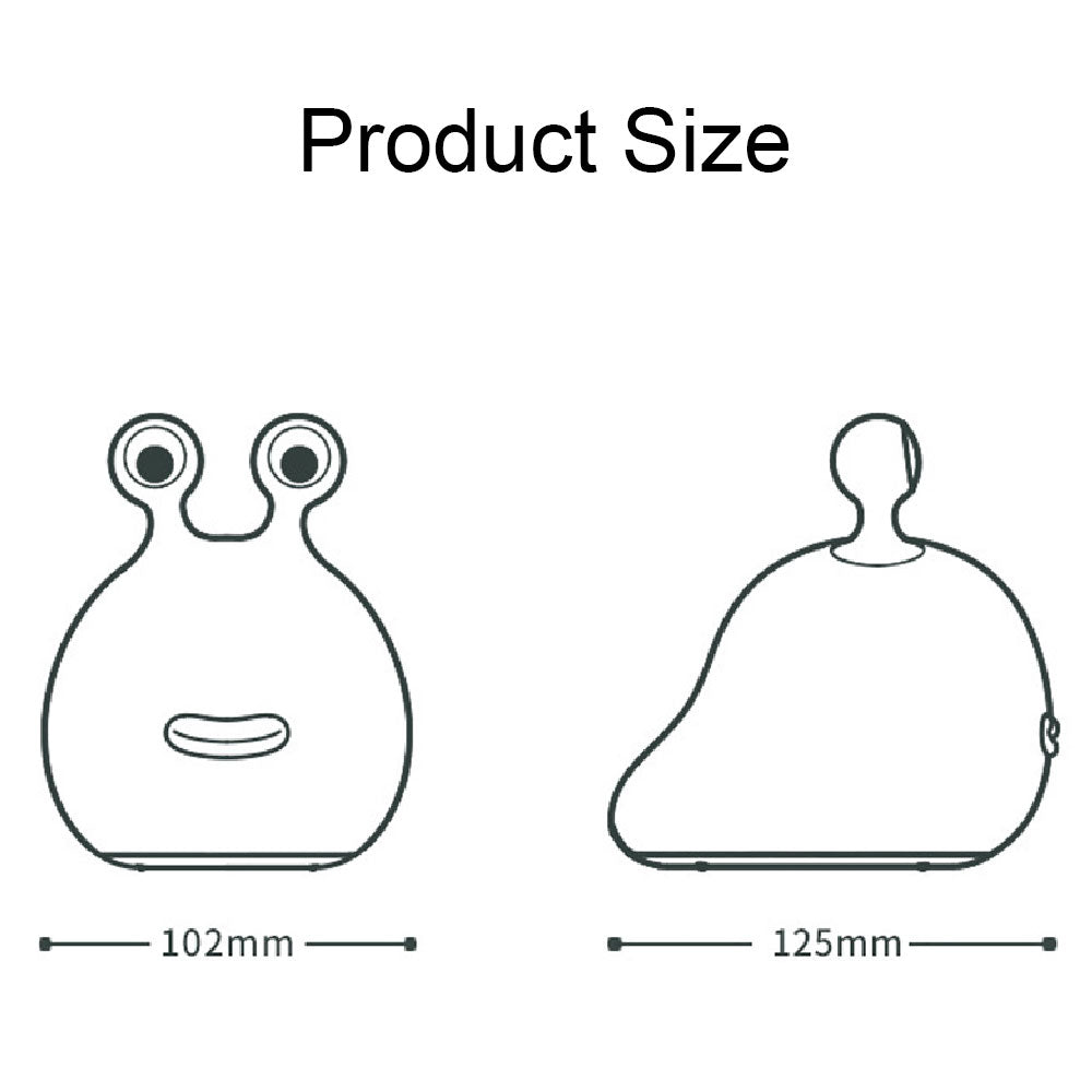 Led Cute Slug Touch Night Lamp | Kalsten