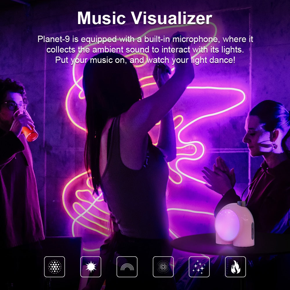 Smart Programmable Music Alarm LED Lamp | Kalsten