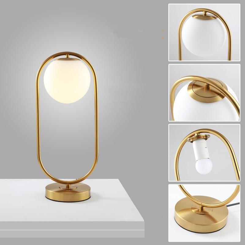 Modern Glass Ball Table Lamp | Kalsten