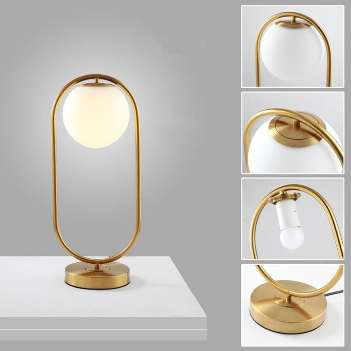Modern Glass Ball Table Lamp | Kalsten