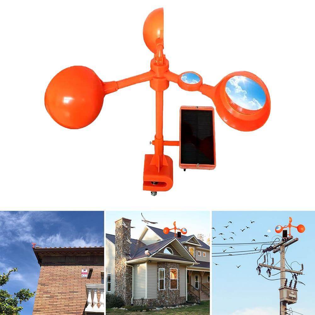 Wind Power Rotating Solar Animal Repeller | Kalsten