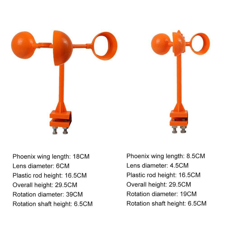 Wind Power Rotating Solar Animal Repeller | Kalsten