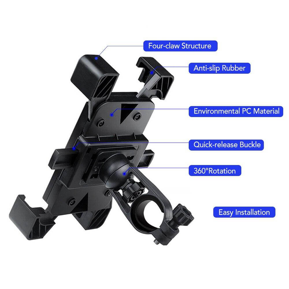 Adjustable 360 Automatic Bike Phone Holder | Kalsten