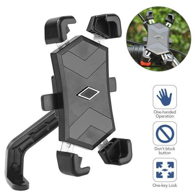 Adjustable 360 Automatic Bike Phone Holder | Kalsten