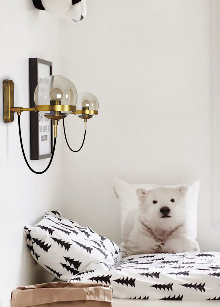 Elegant Retro Wall Glass Ball Lamp | Kalsten