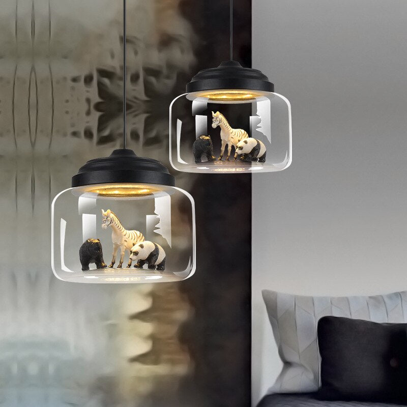 Modern Nordic Minimalist Glass Lampshade Pendant Lamp | Kalsten