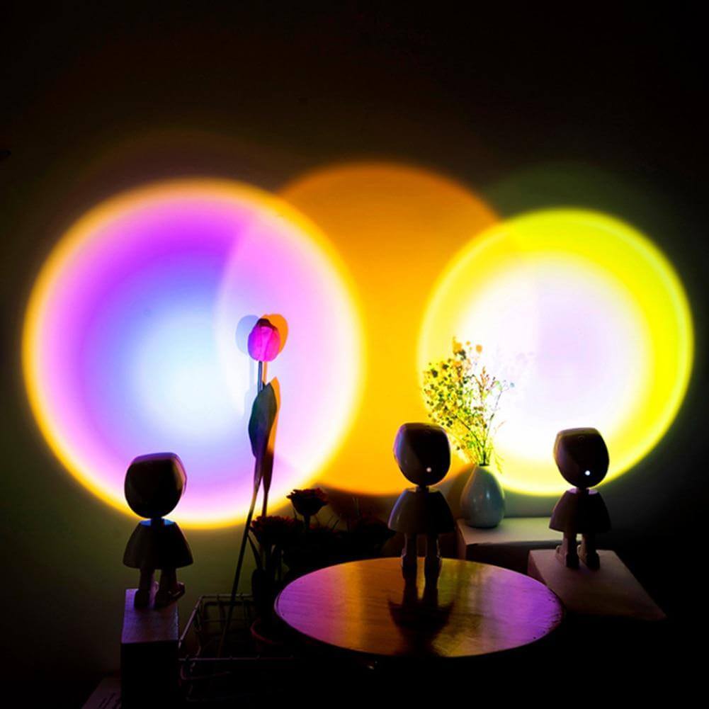 Atmospheric Sunset Robot Lamp LED | Kalsten