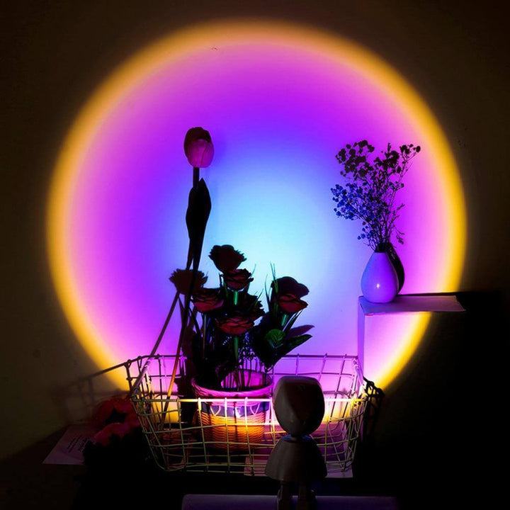 Atmospheric Sunset Robot Lamp LED | Kalsten