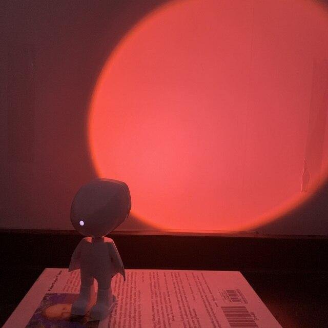 Atmospheric Sunset Robot Lamp LED | Kalsten