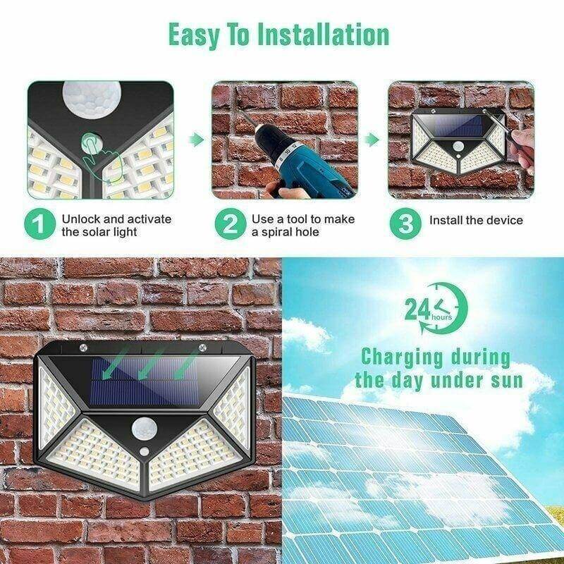 LED Outdoor Solar Light Wall Lamp | Kalsten