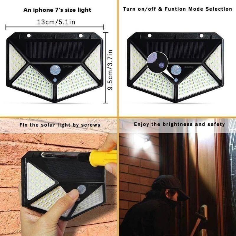 LED Outdoor Solar Light Wall Lamp | Kalsten
