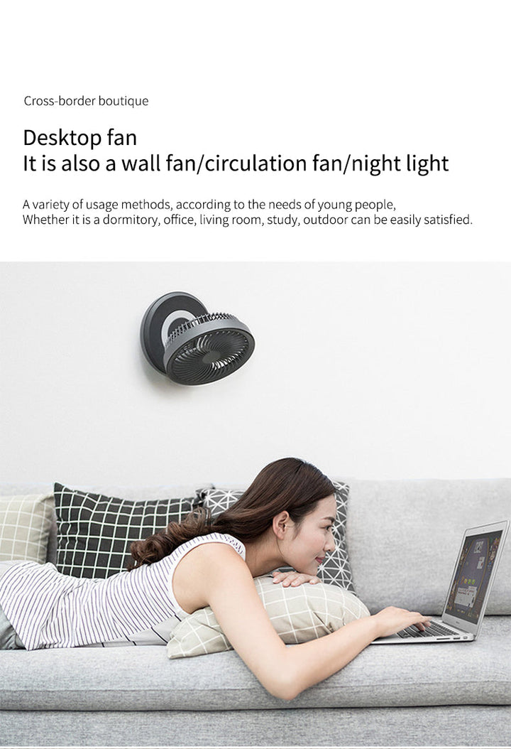 Portable Wireless Foldable Fan Night Lamp | Kalsten