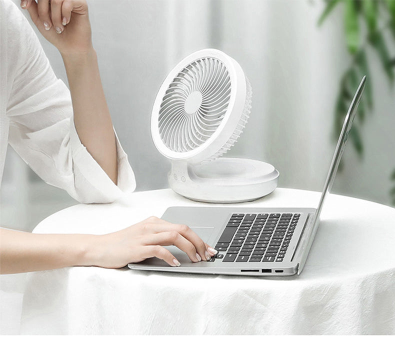 Portable Wireless Foldable Fan Night Lamp | Kalsten