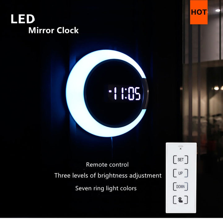 LED Ring Lamp Wall Clock | Kalsten