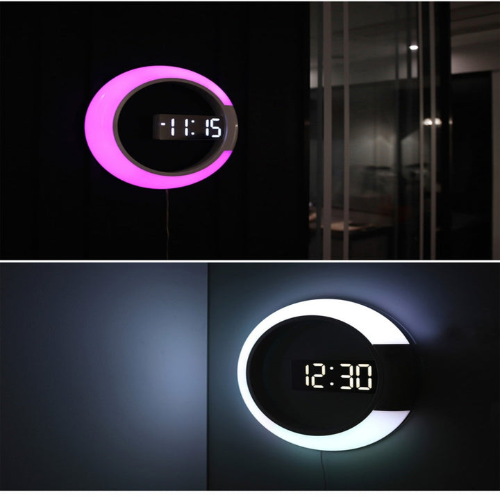 LED Ring Lamp Wall Clock | Kalsten