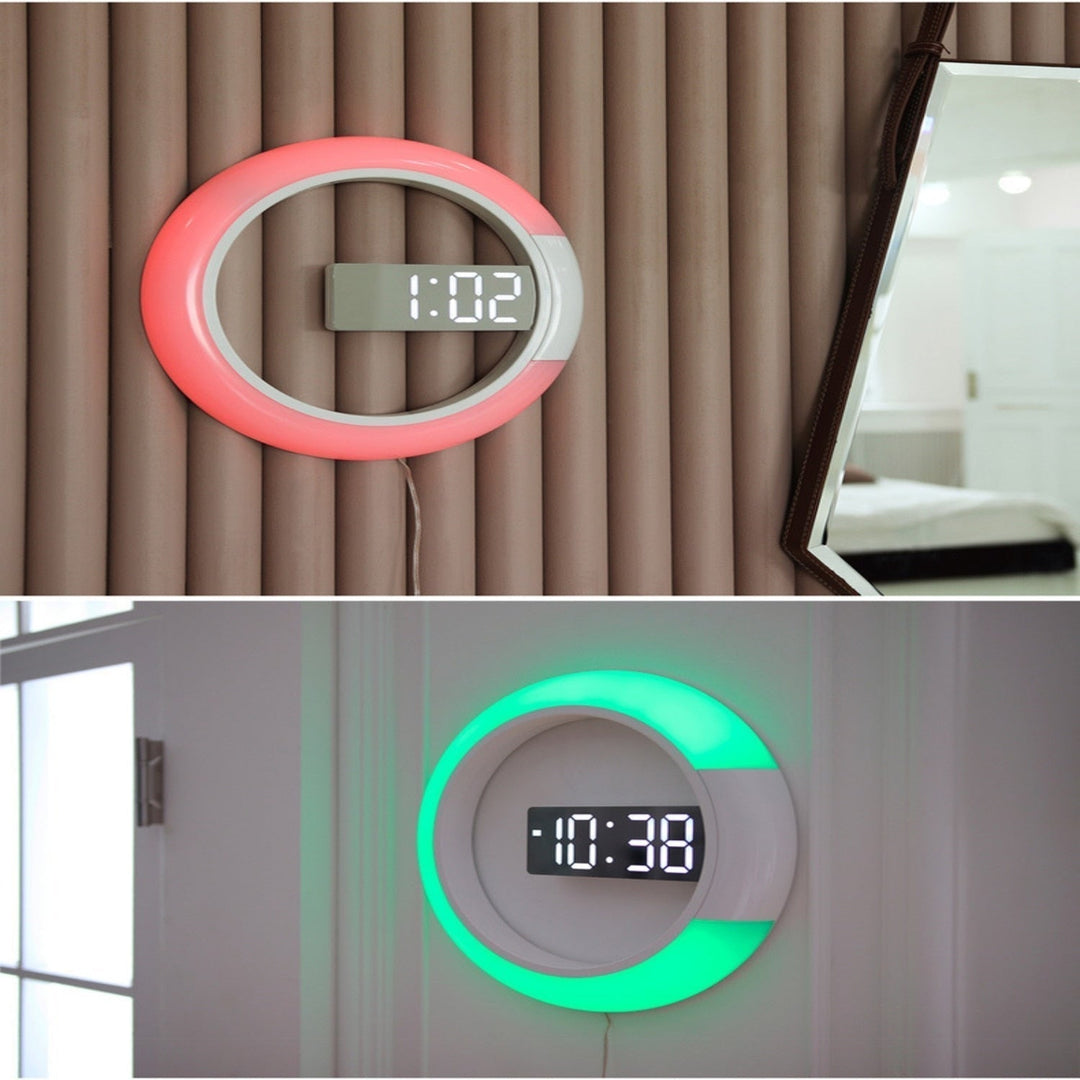 LED Ring Lamp Wall Clock | Kalsten
