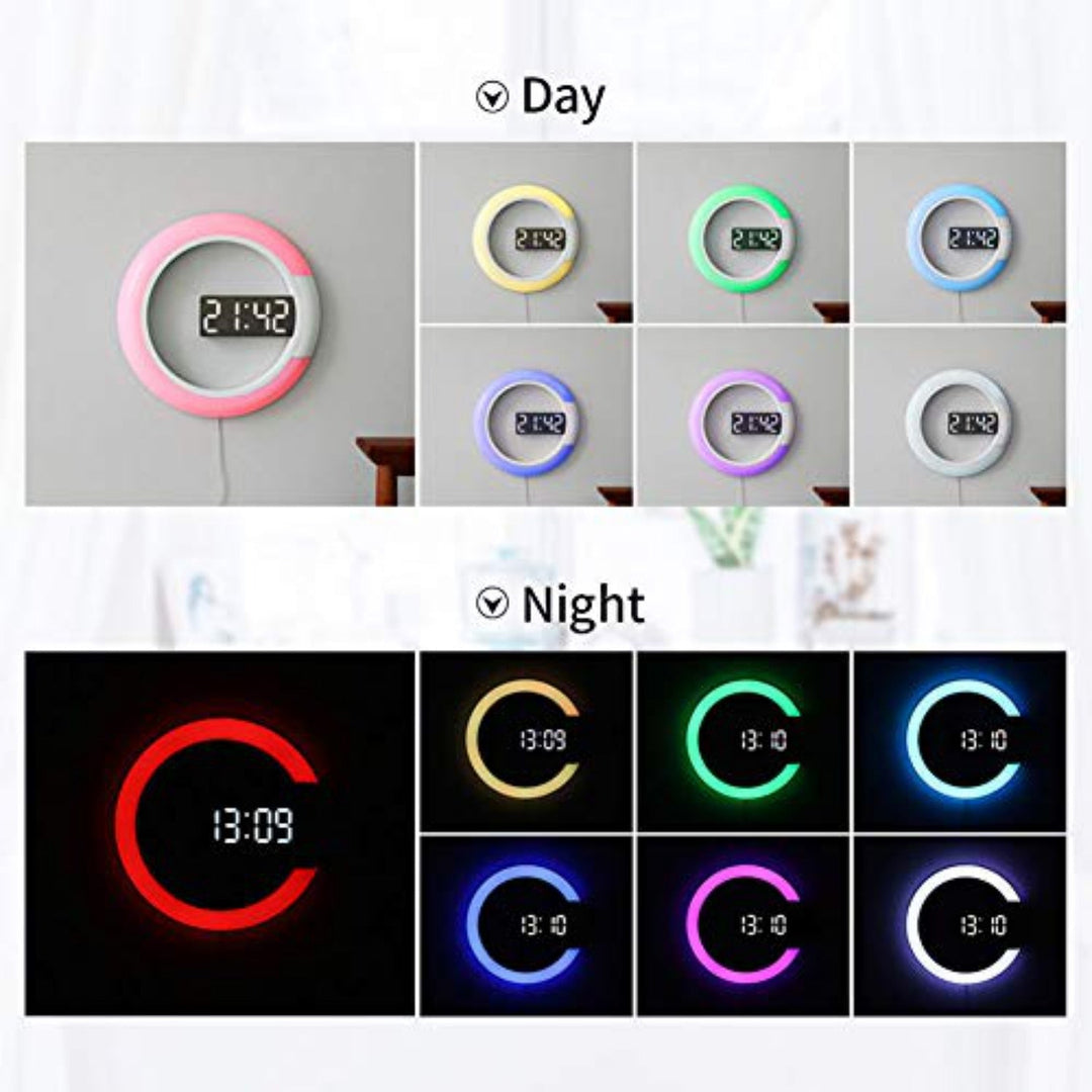 LED Ring Lamp Wall Clock | Kalsten